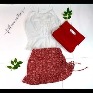 Brand: Naked Zebra Shirt & Shein Skirt